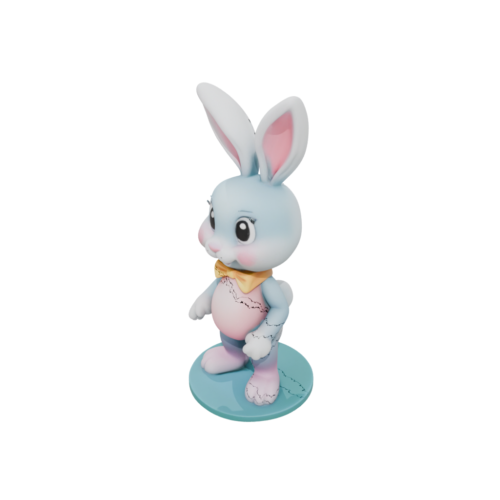 Pastel Kawaii Flexi Bunny Rabbit