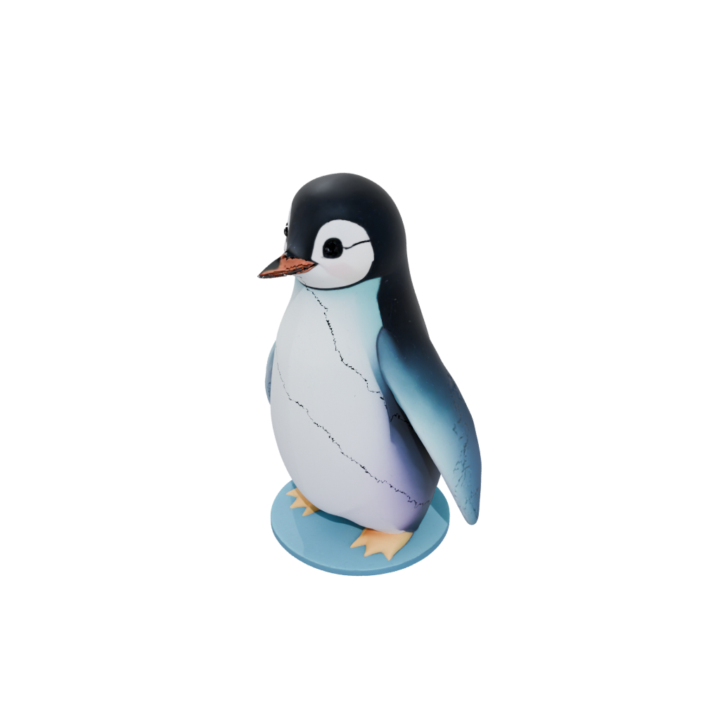 Pastel Kawaii Flexi Emperor Penguin