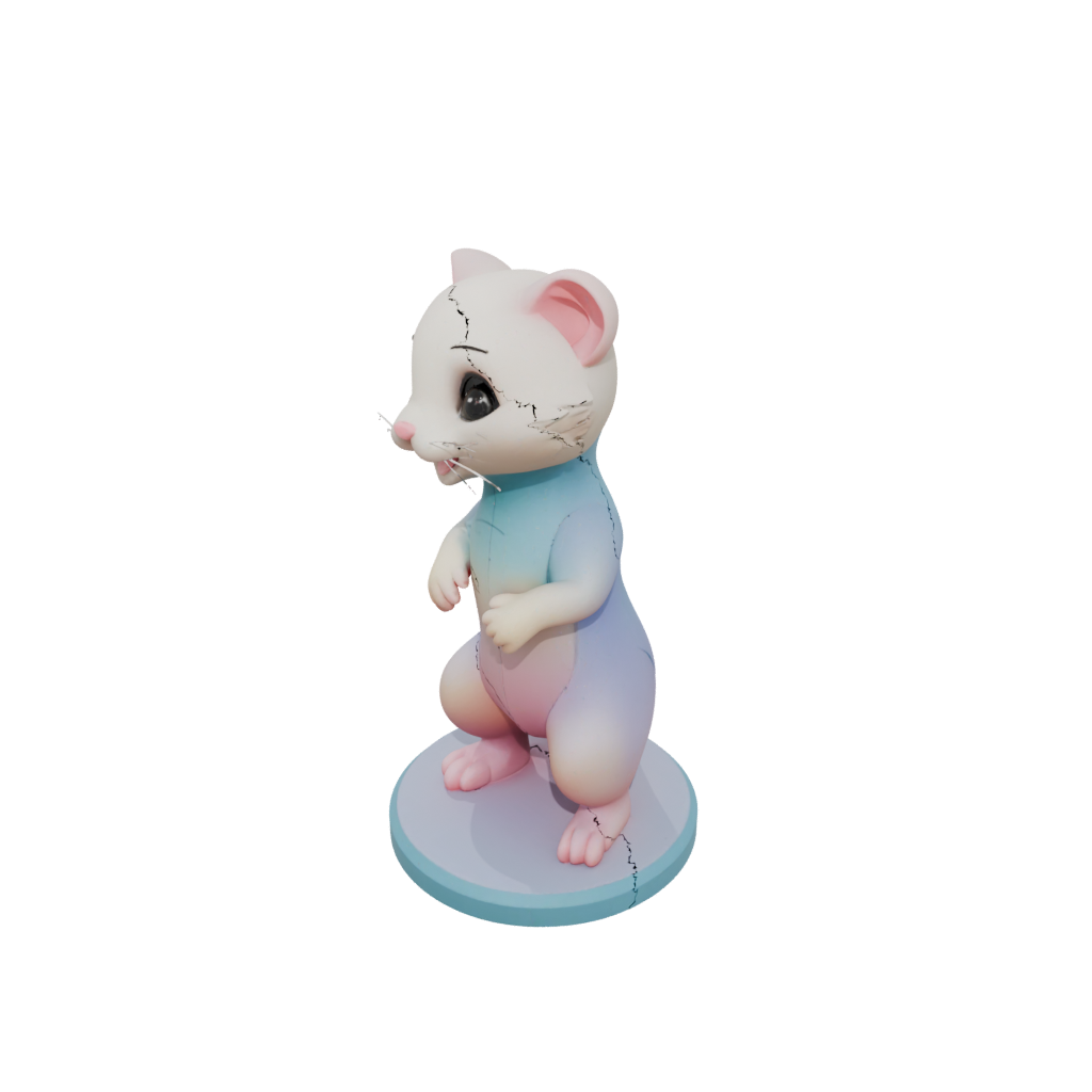 Pastel Kawaii Flexi Ferret