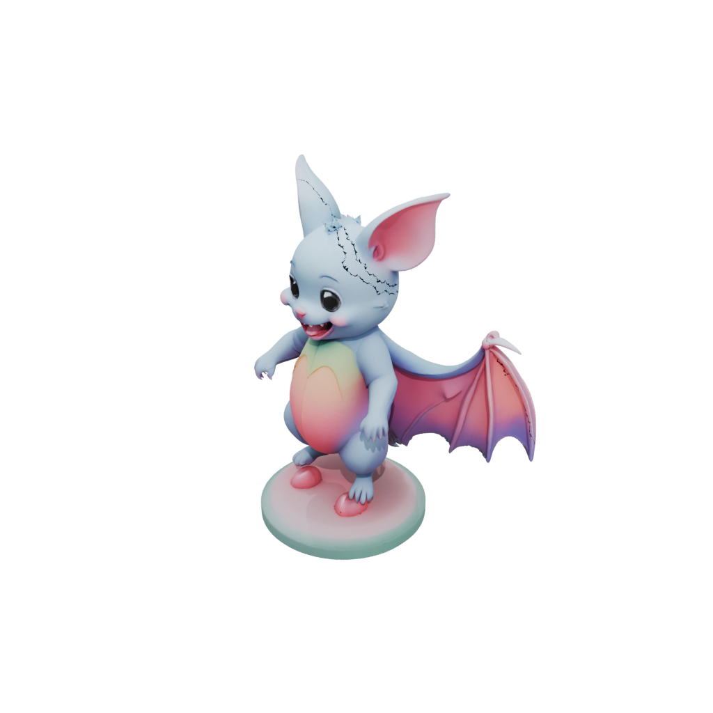 Pastel Kawaii Flexi Fruit Bat