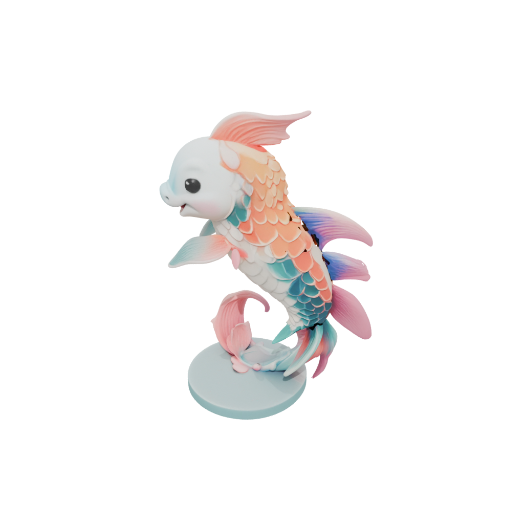 Pastel Kawaii Flexi Koi Fish