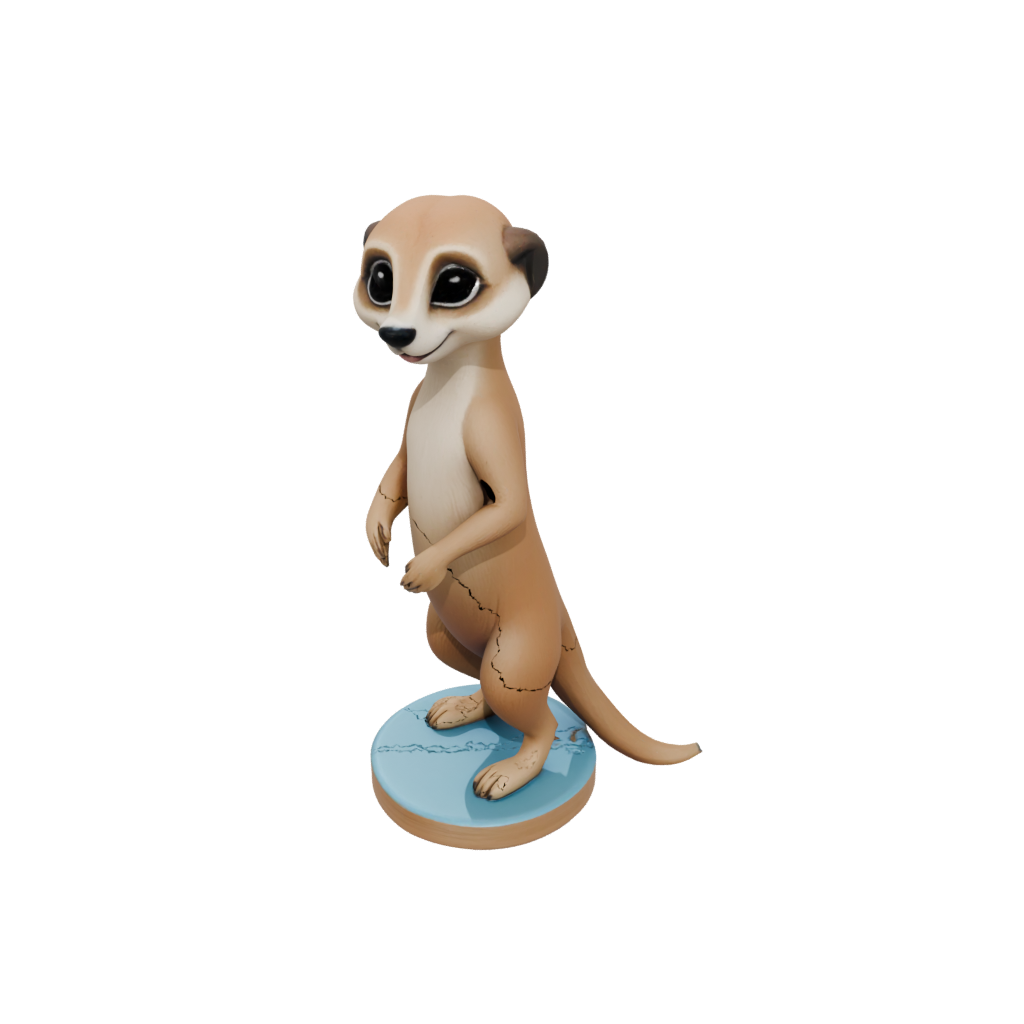 Pastel Kawaii Flexi Meerkat