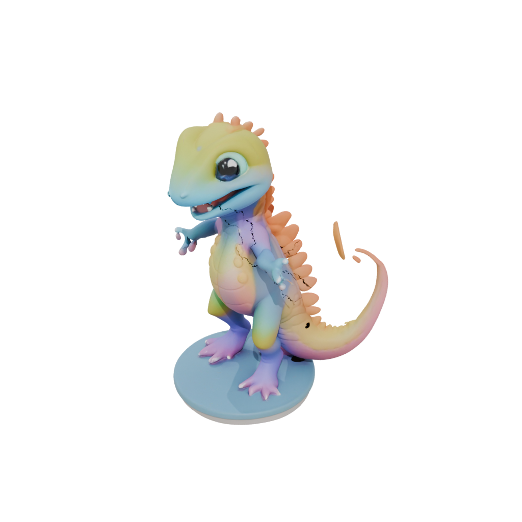 Pastel Kawaii Flexi Newt