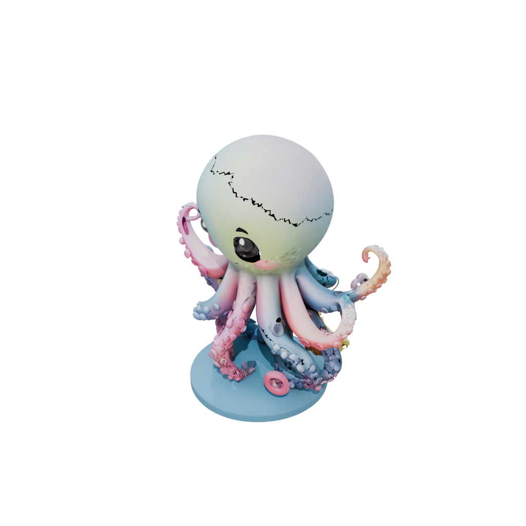Pastel Kawaii Flexi Octopus