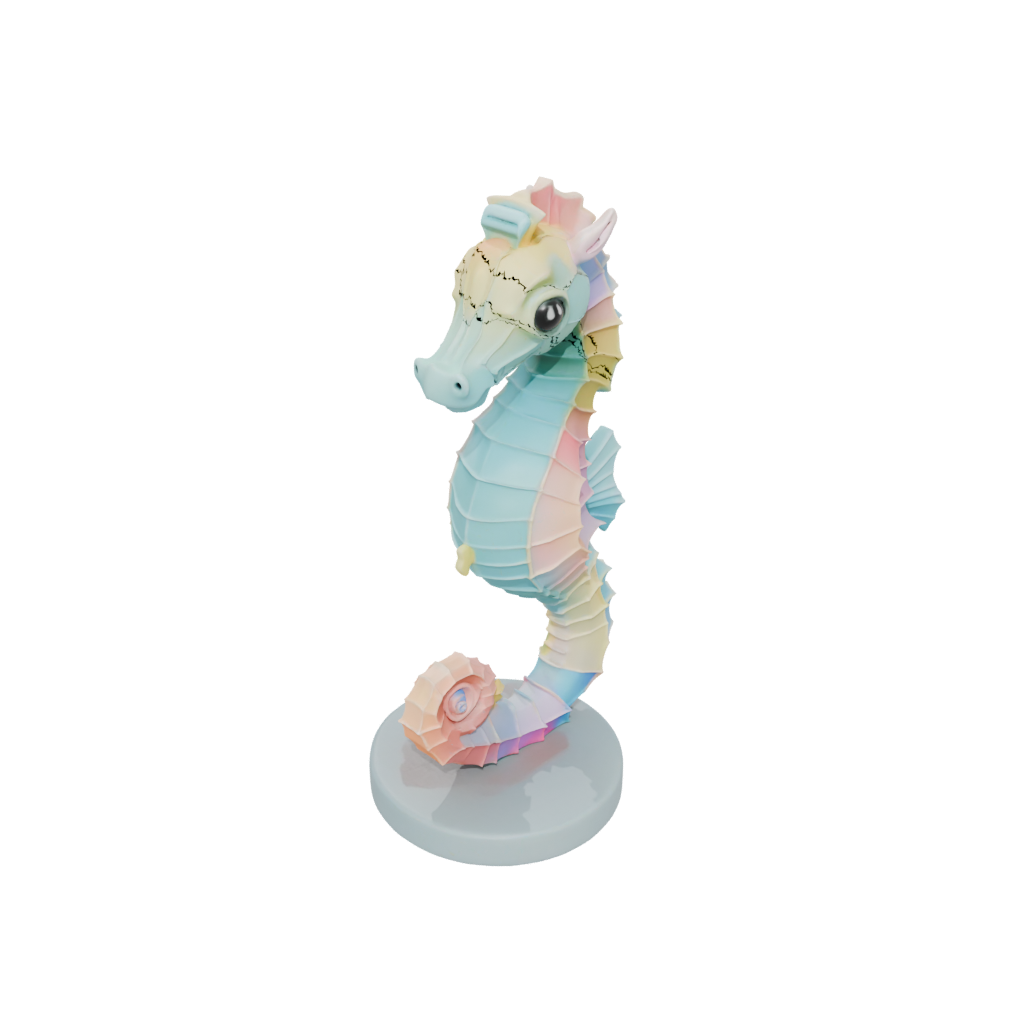 Pastel Kawaii Flexi Seahorse