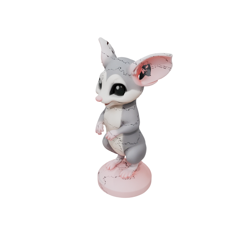 Pastel Kawaii Flexi Sugar Glider