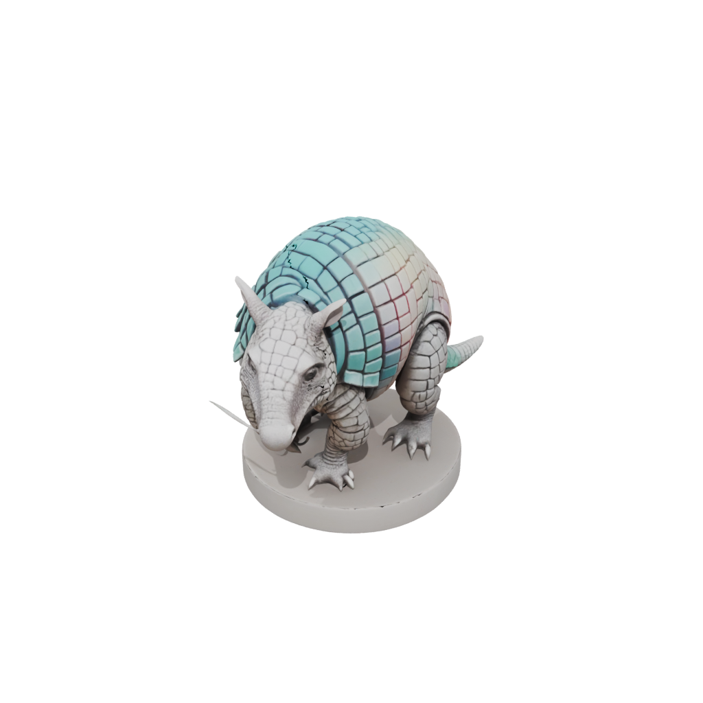 Pastel Realistic Flexi Armadillo