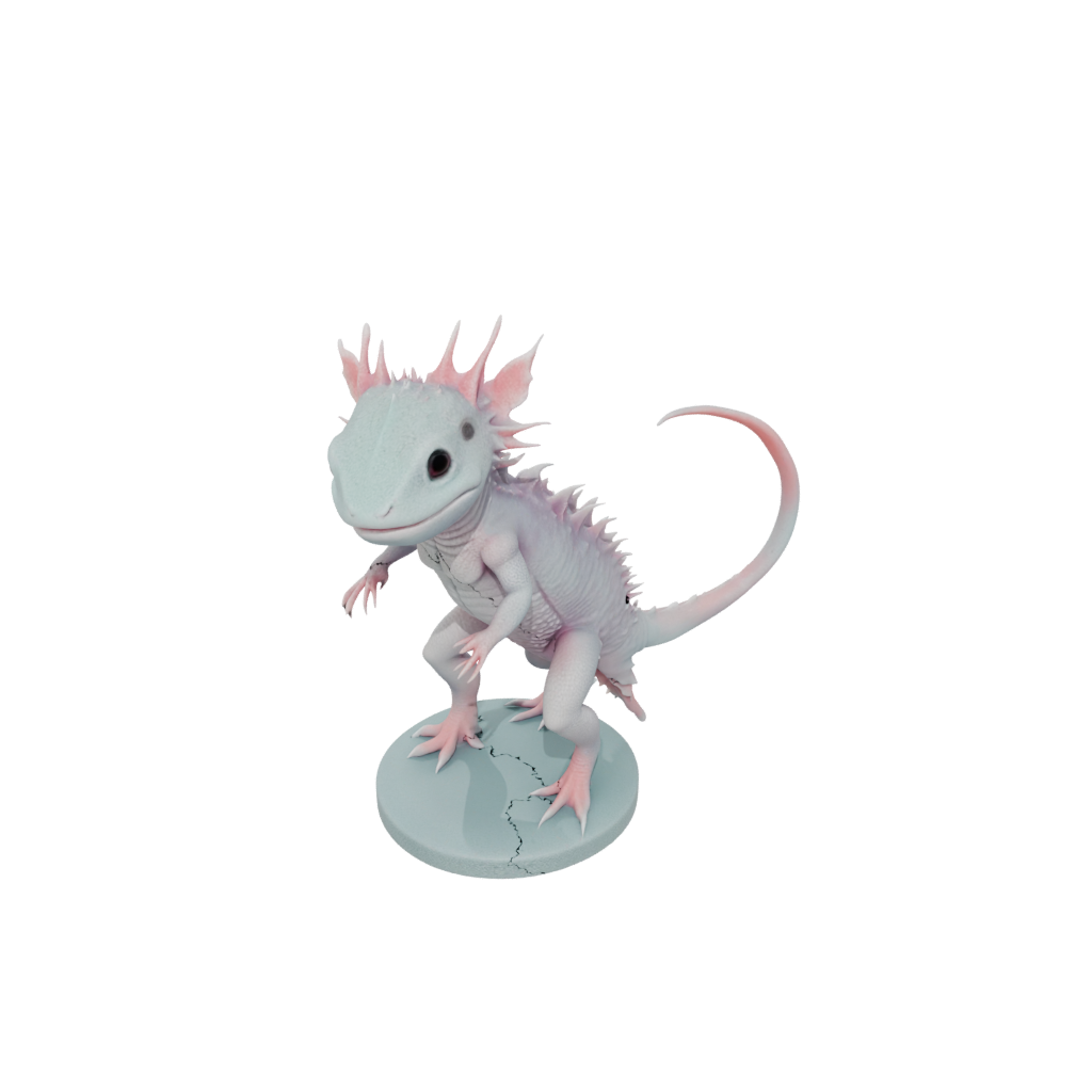 Pastel Realistic Flexi Axolotl