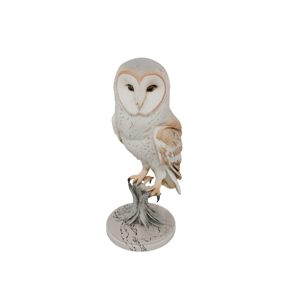 Pastel Realistic Flexi Barn Owl