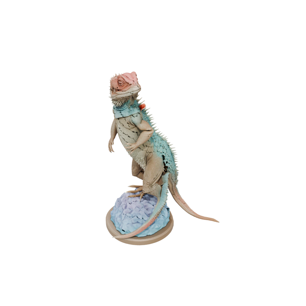 Pastel Realistic Flexi Bearded Dragon