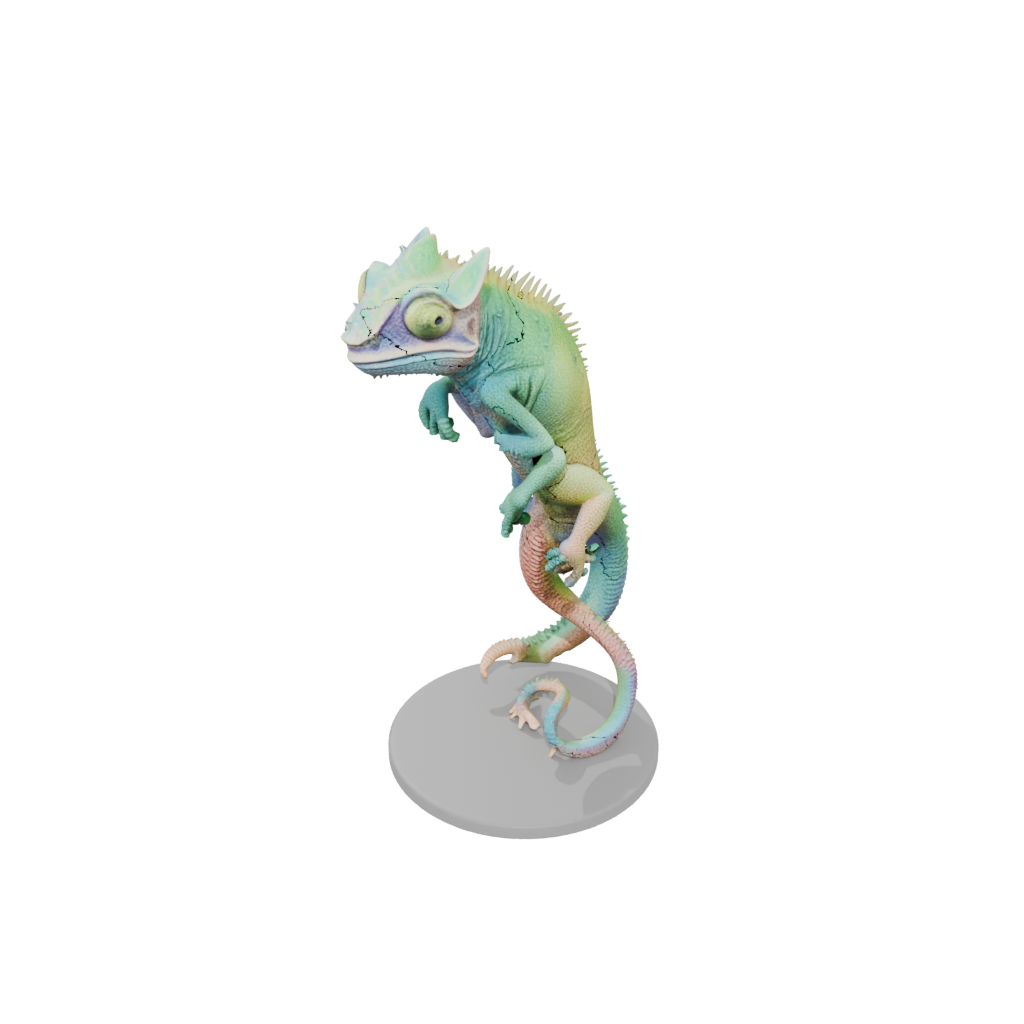 Pastel Realistic Flexi Chameleon