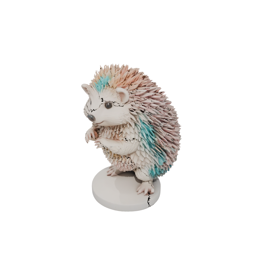 Pastel Realistic Flexi Hedgehog