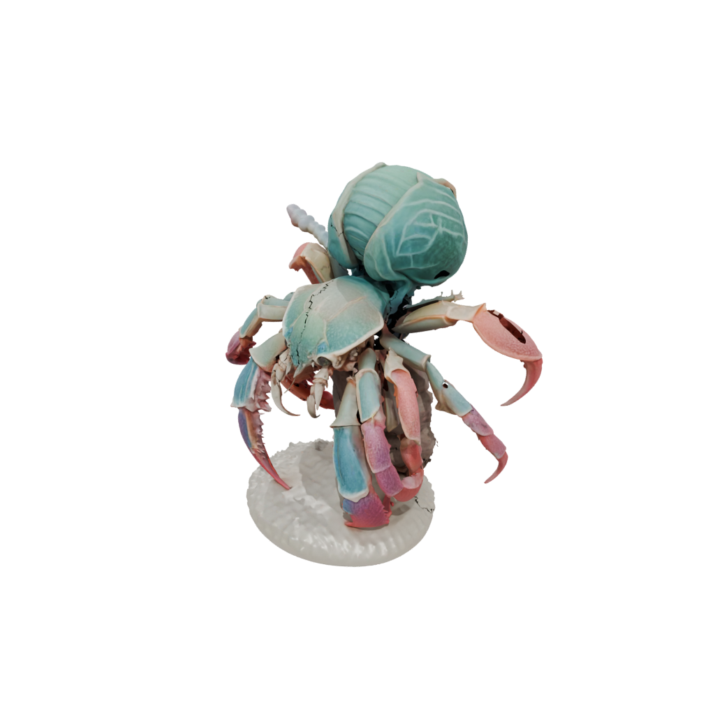 Pastel Realistic Flexi Hermit Crab