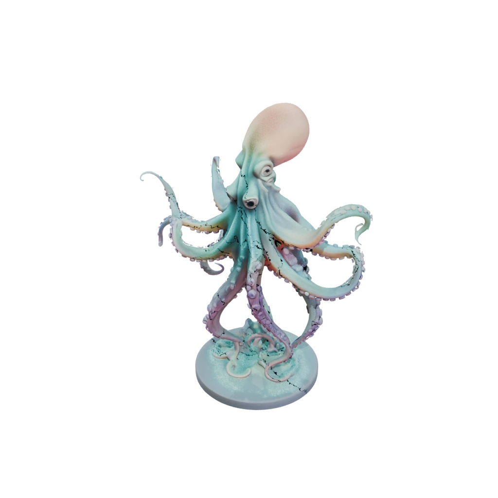 Pastel Realistic Flexi Octopus