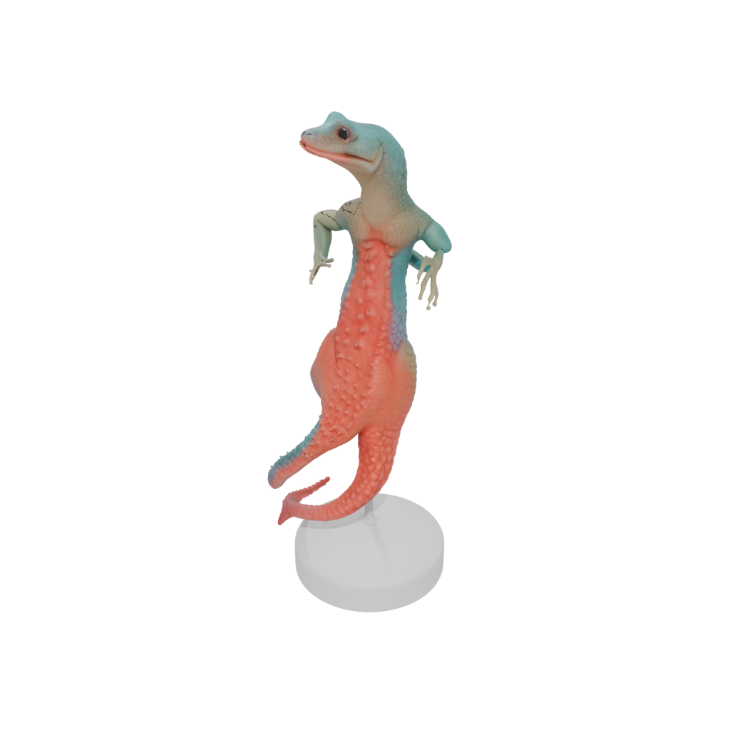 Pastel Realistic Flexi Salamander