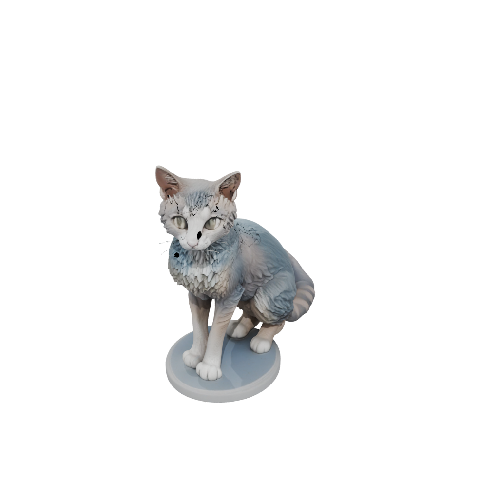 Pastel Realistic Flexi Tabby Cat