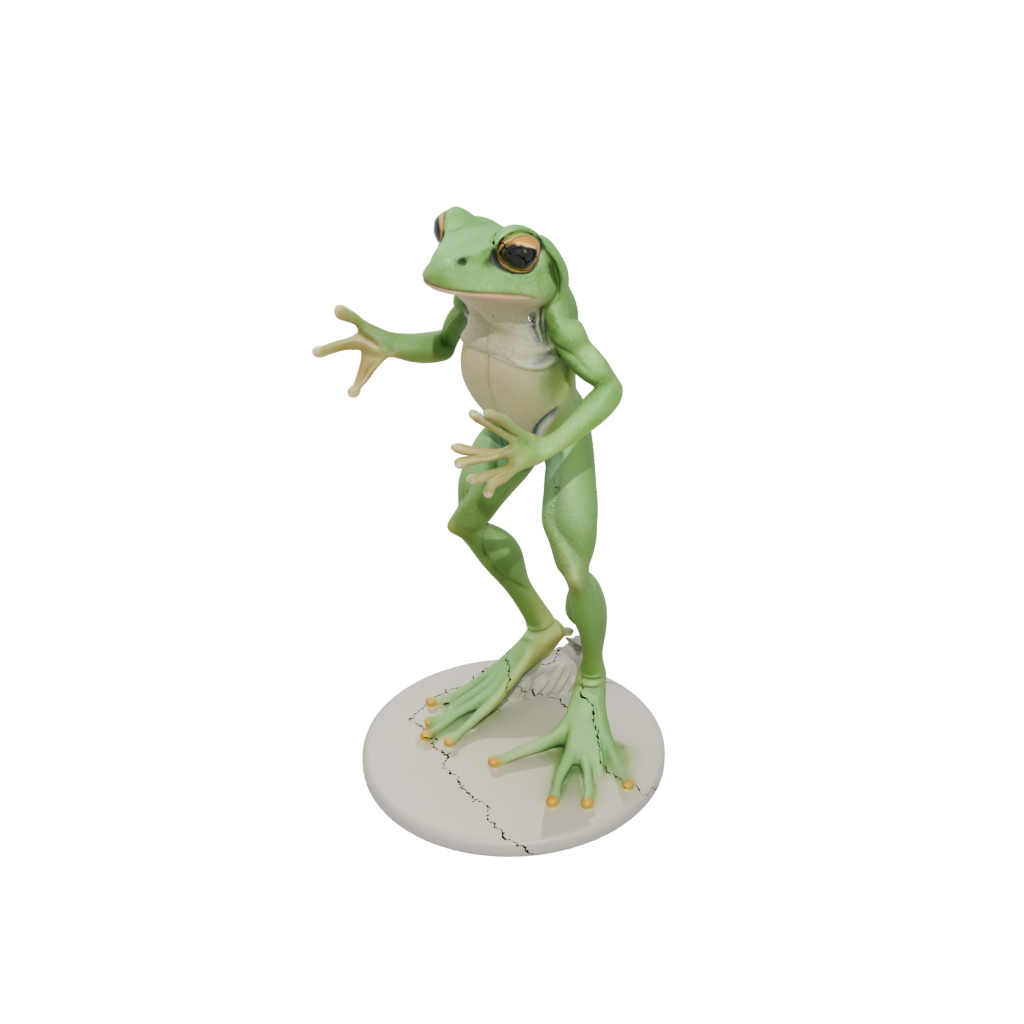 Pastel Realistic Flexi Tree Frog