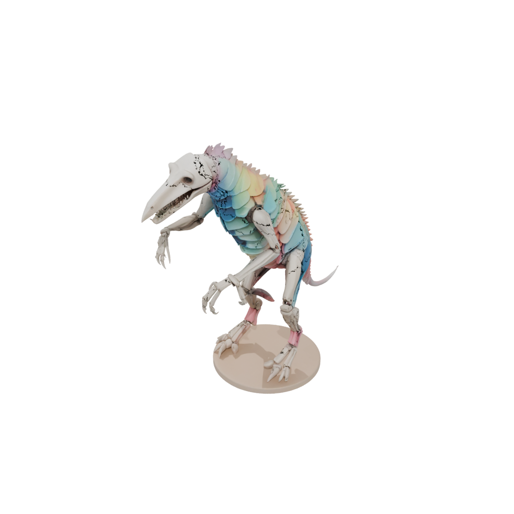 Pastel Skeleton Flexi Anteater