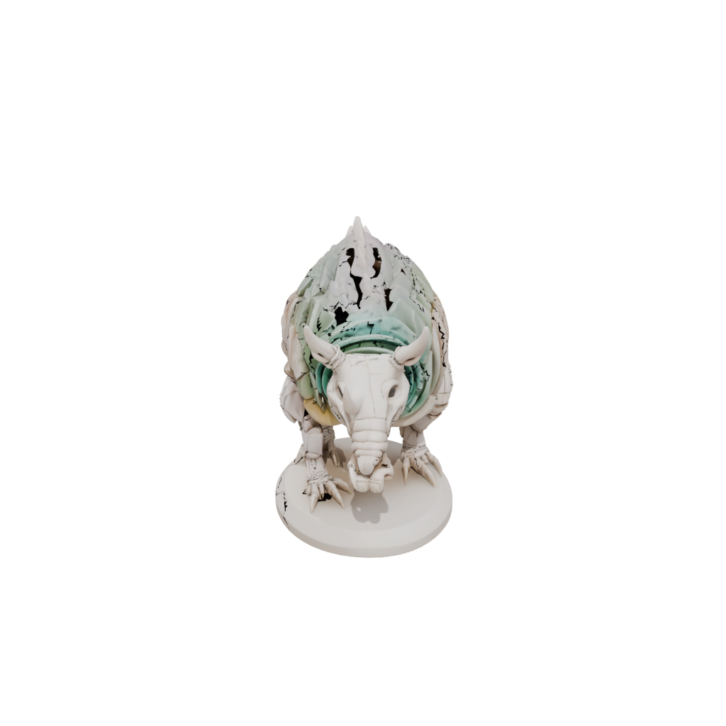 Pastel Skeleton Flexi Armadillo