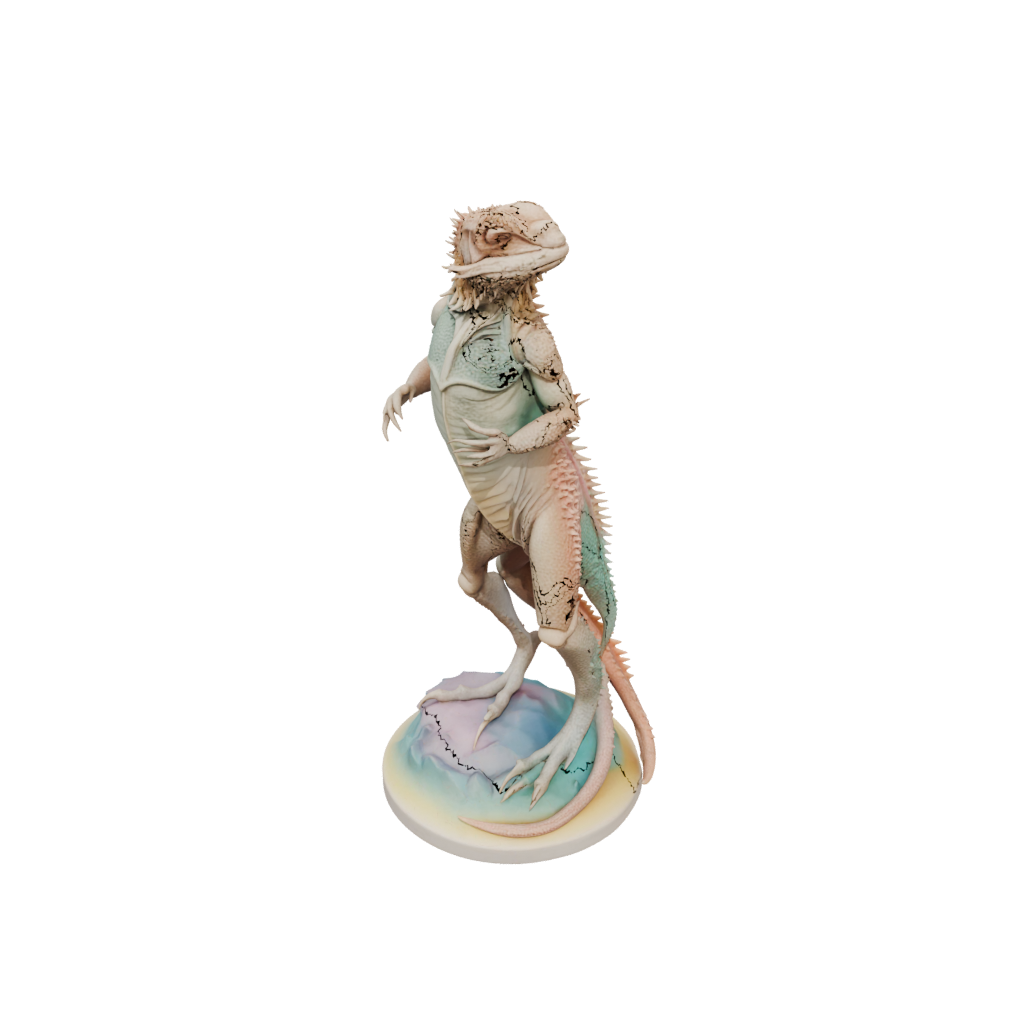 Pastel Skeleton Flexi Bearded Dragon