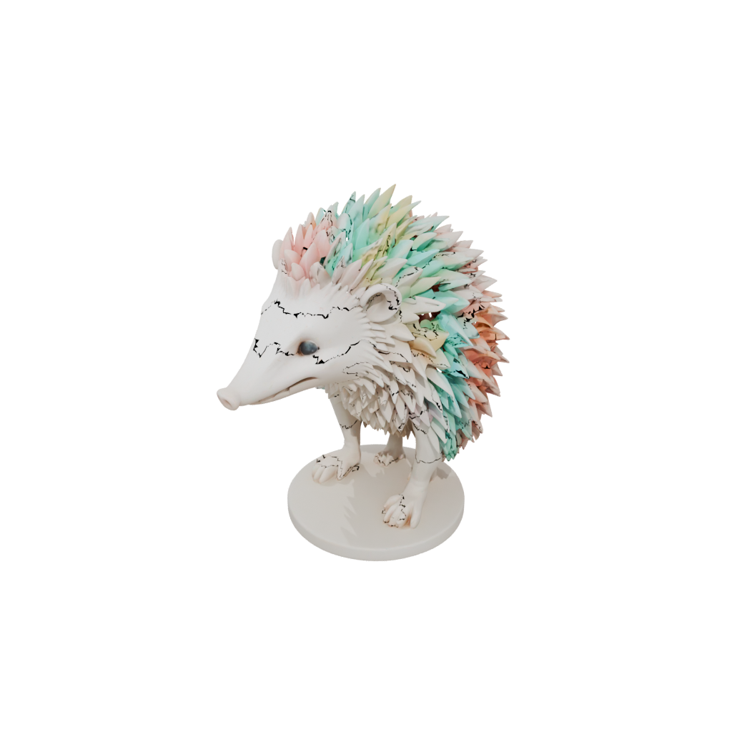 Pastel Skeleton Flexi Hedgehog