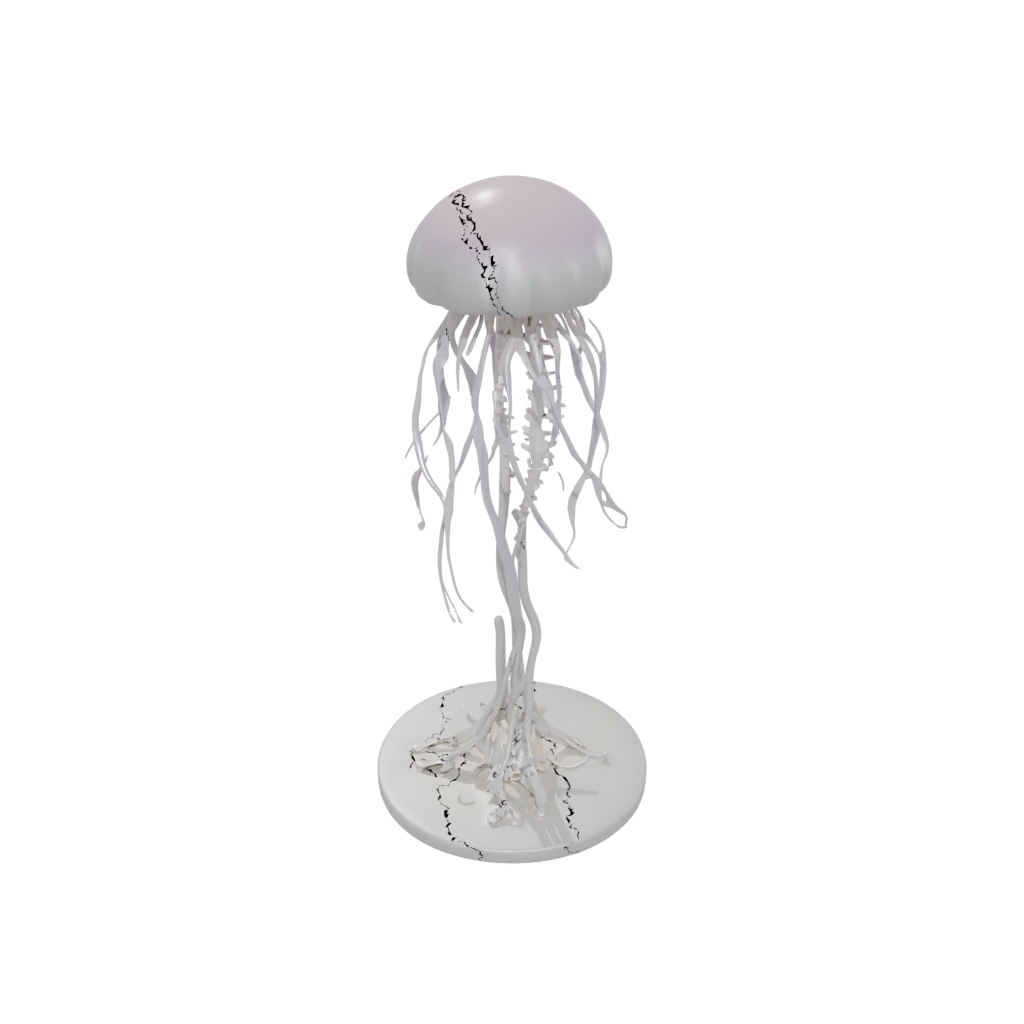 Pastel Skeleton Flexi Jellyfish