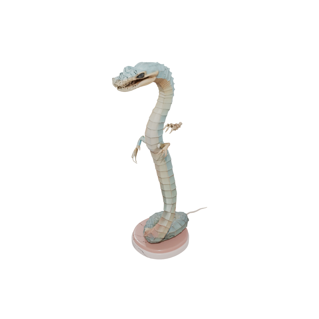 Pastel Skeleton Flexi King Cobra