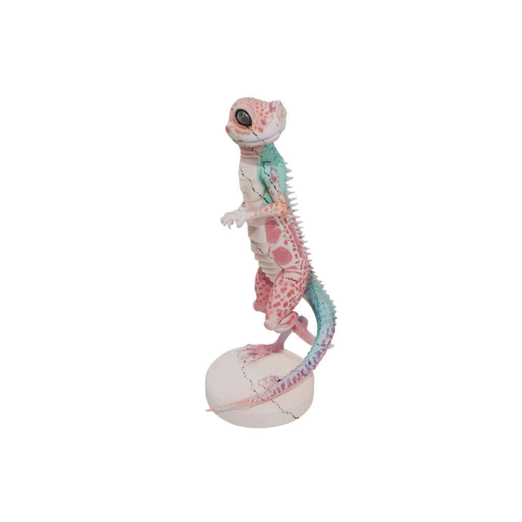 Pastel Skeleton Flexi Leopard Gecko