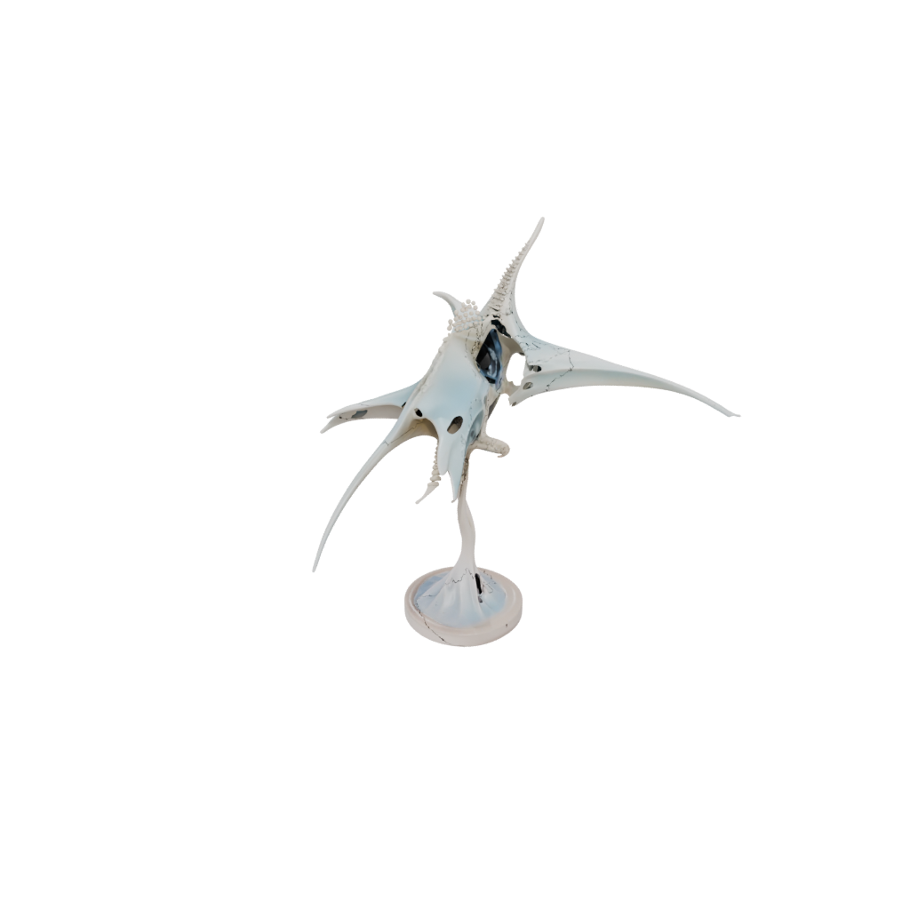 Pastel Skeleton Flexi Manta Ray