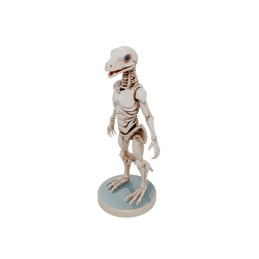 Pastel Skeleton Flexi Platypus