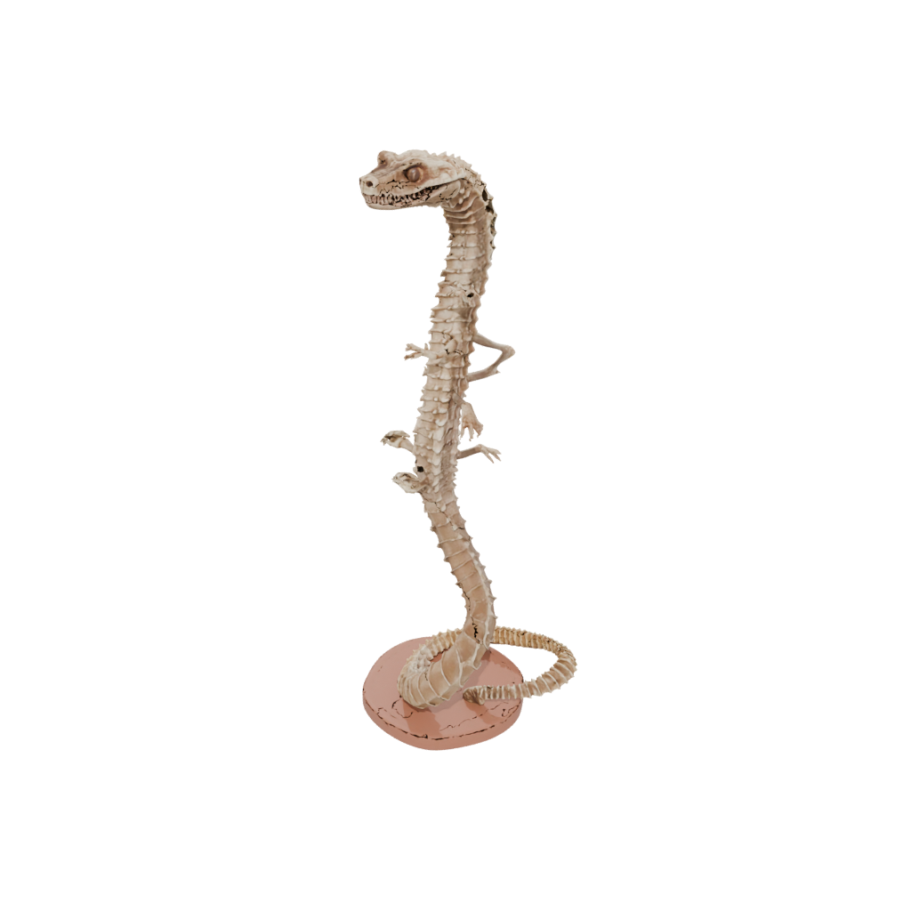 Pastel Skeleton Flexi Rattlesnake