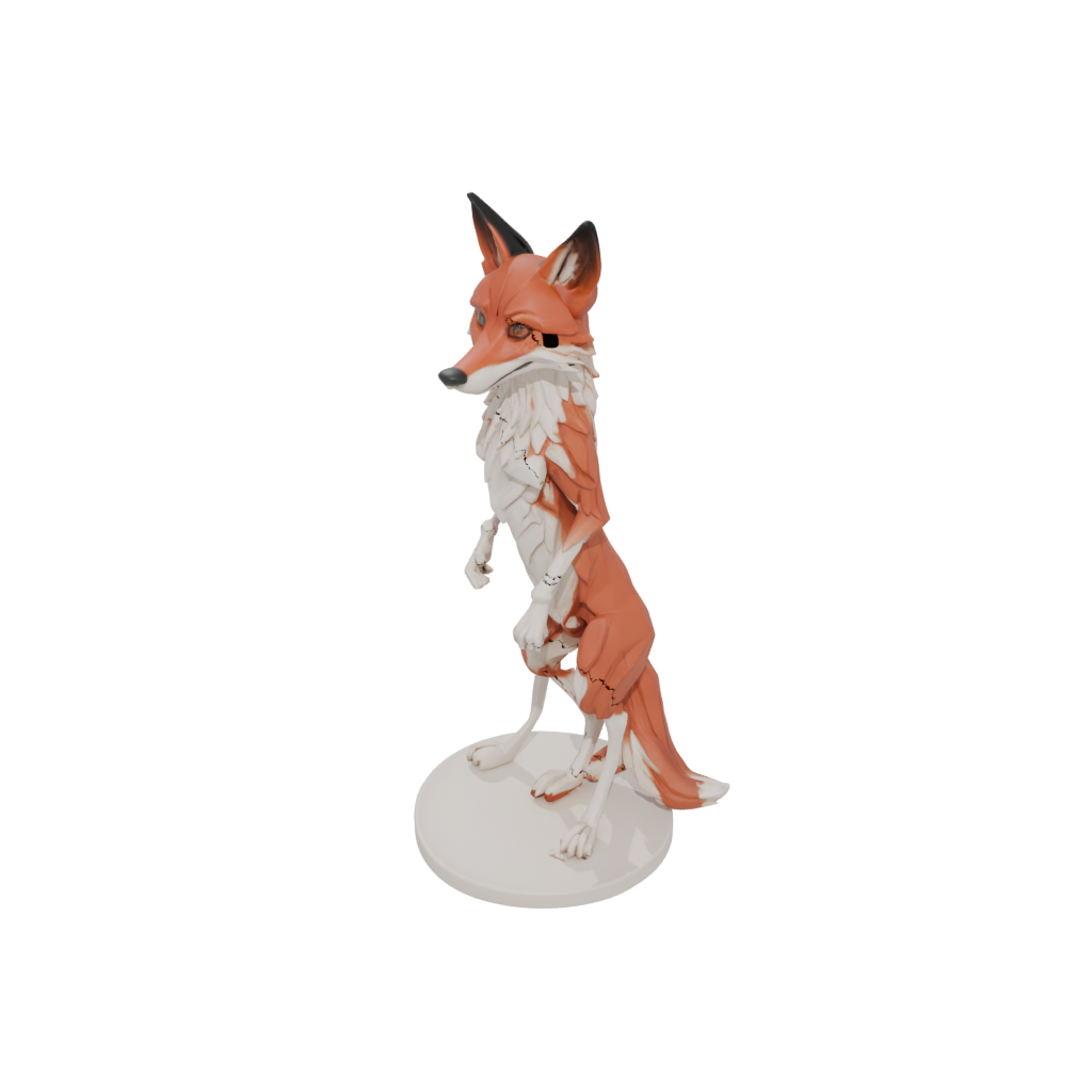 Pastel Skeleton Flexi Red Fox