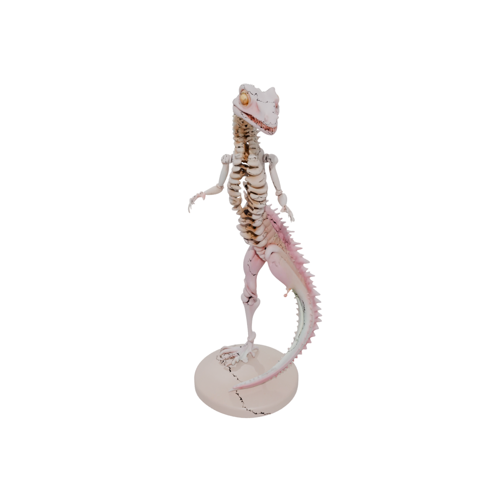 Pastel Skeleton Flexi Salamander