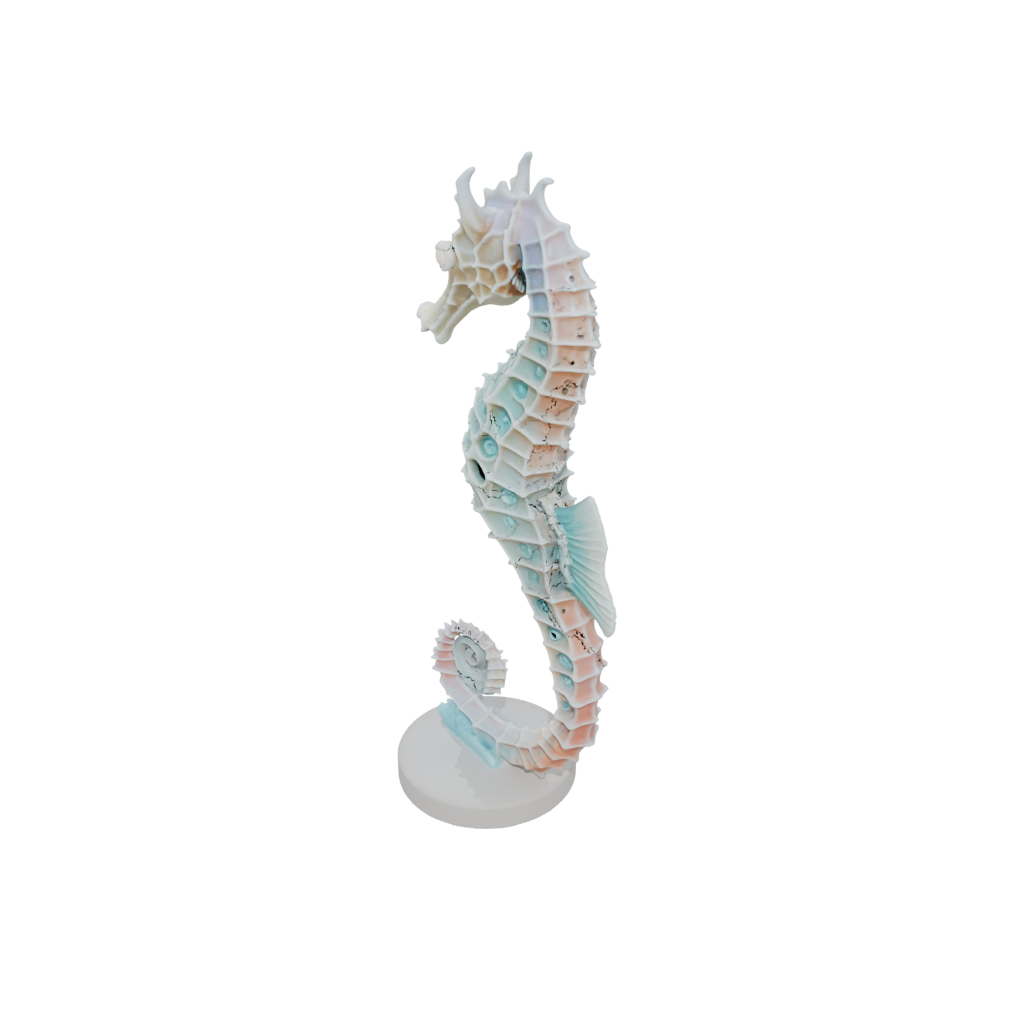 Pastel Skeleton Flexi Seahorse