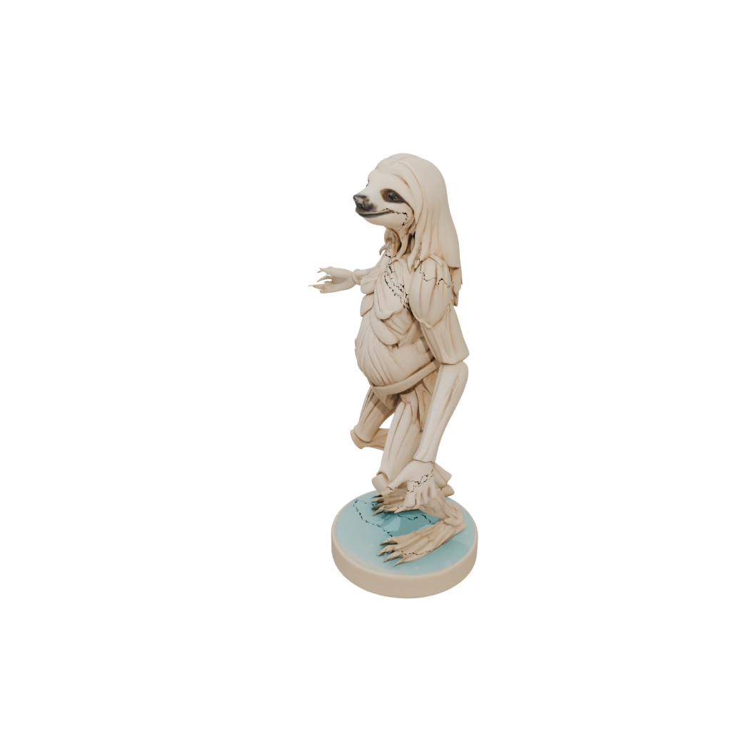 Pastel Skeleton Flexi Sloth