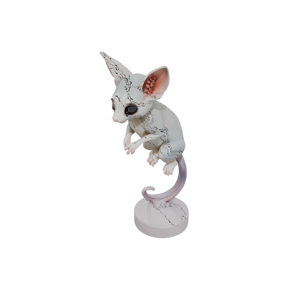 Pastel Skeleton Flexi Sugar Glider