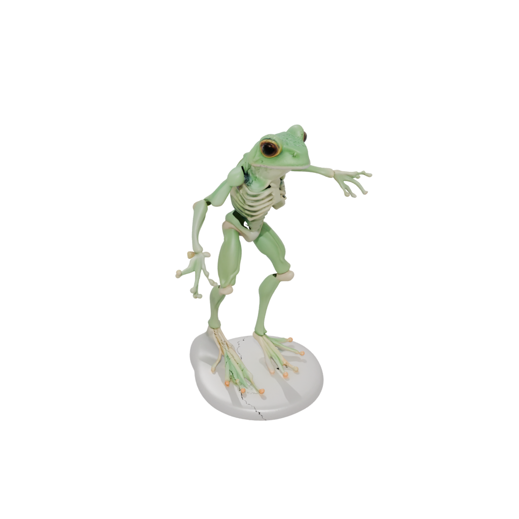 Pastel Skeleton Flexi Tree Frog