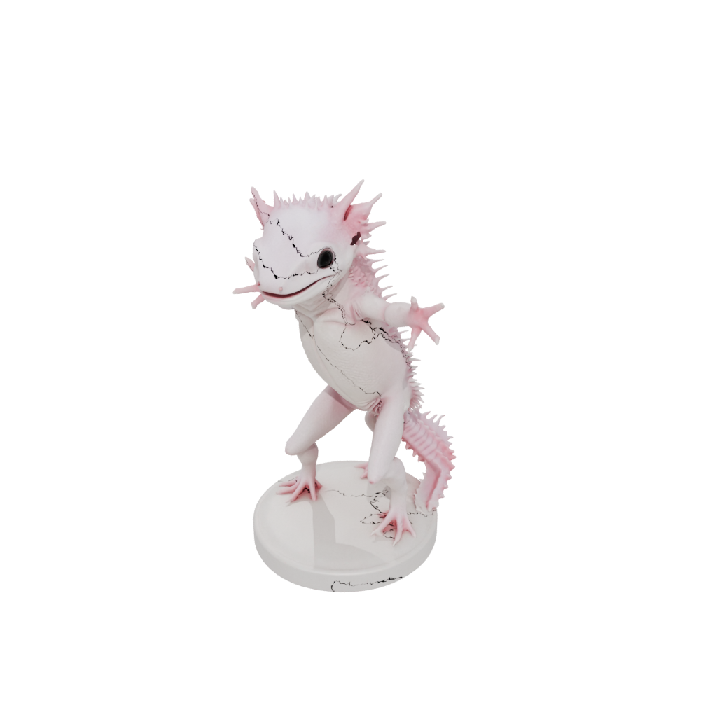 Realistic Flexi Axolotl