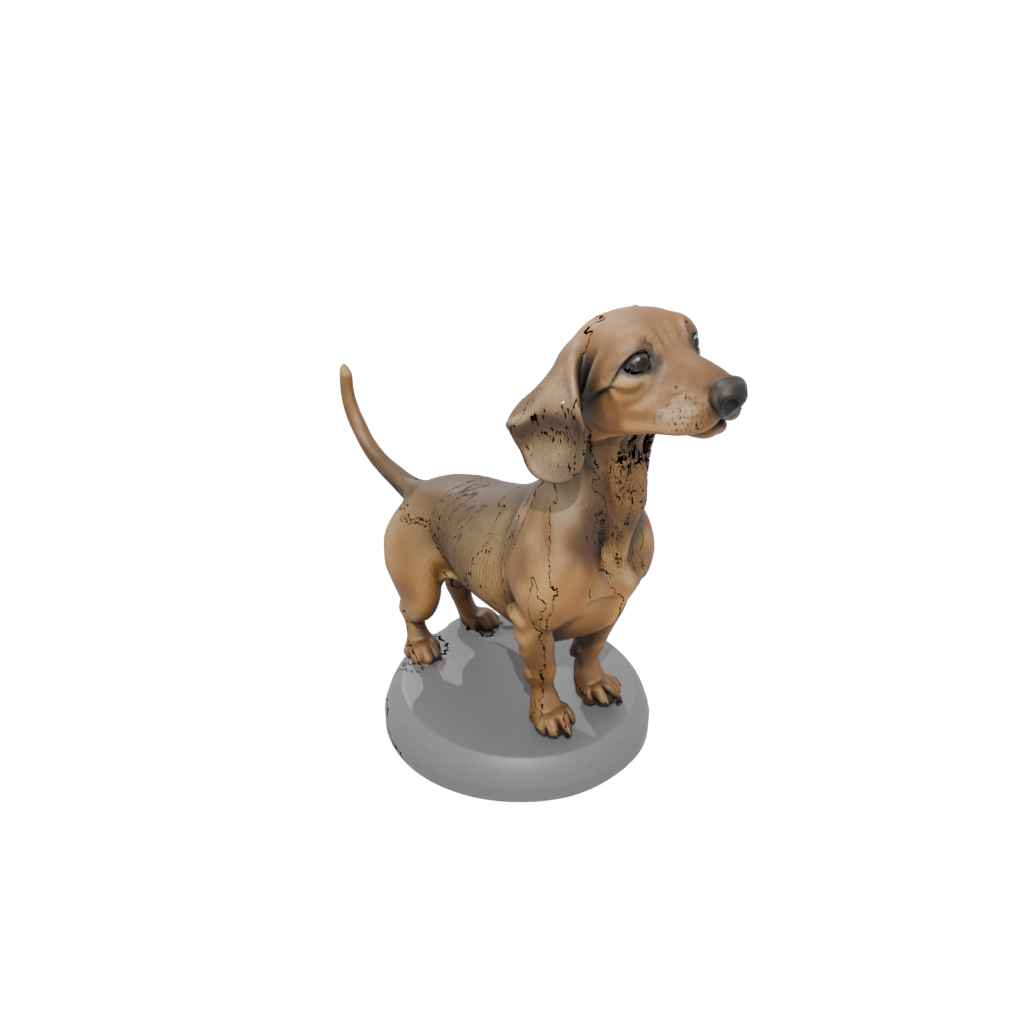 Realistic Flexi Dachshund Dog