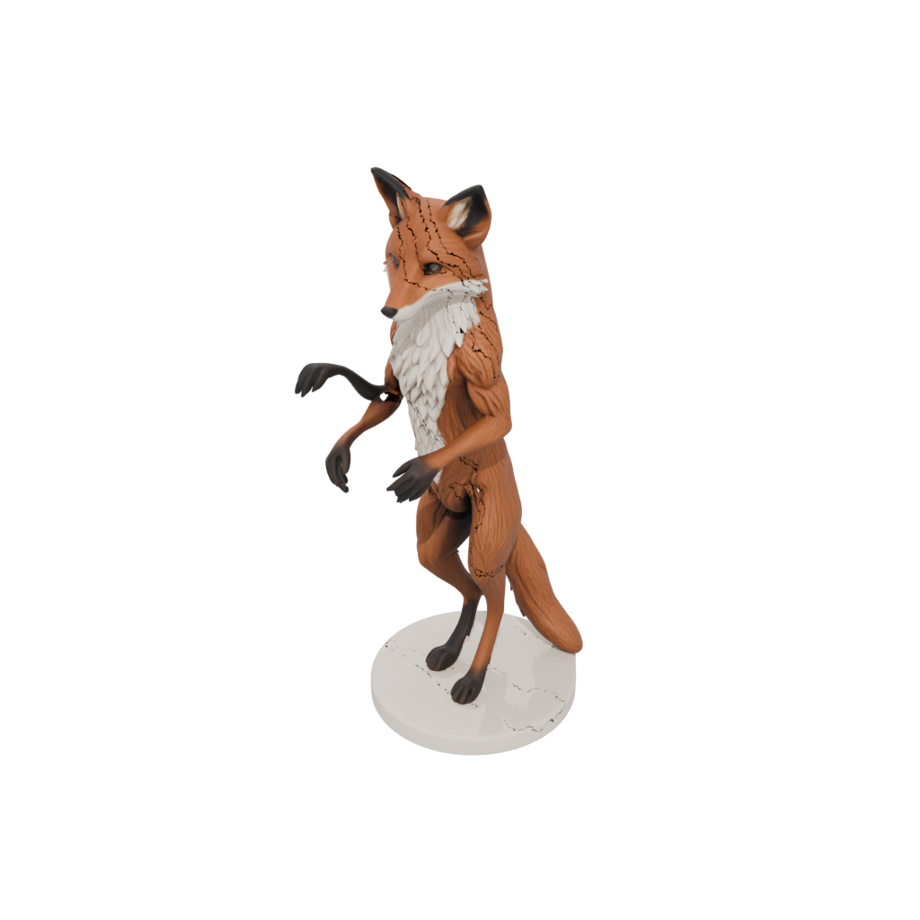 Realistic Flexi Red Fox