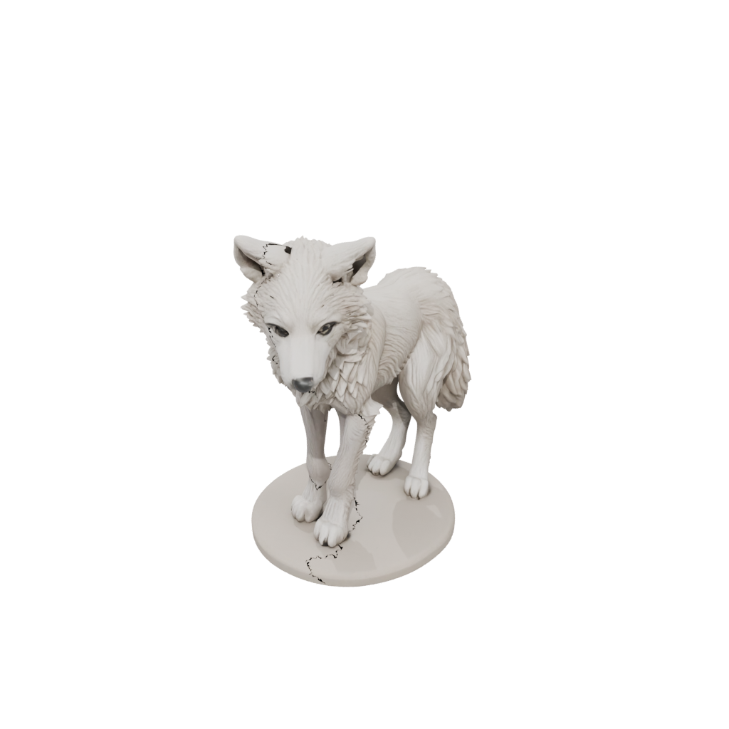 Realistic Flexi Wolf Pup