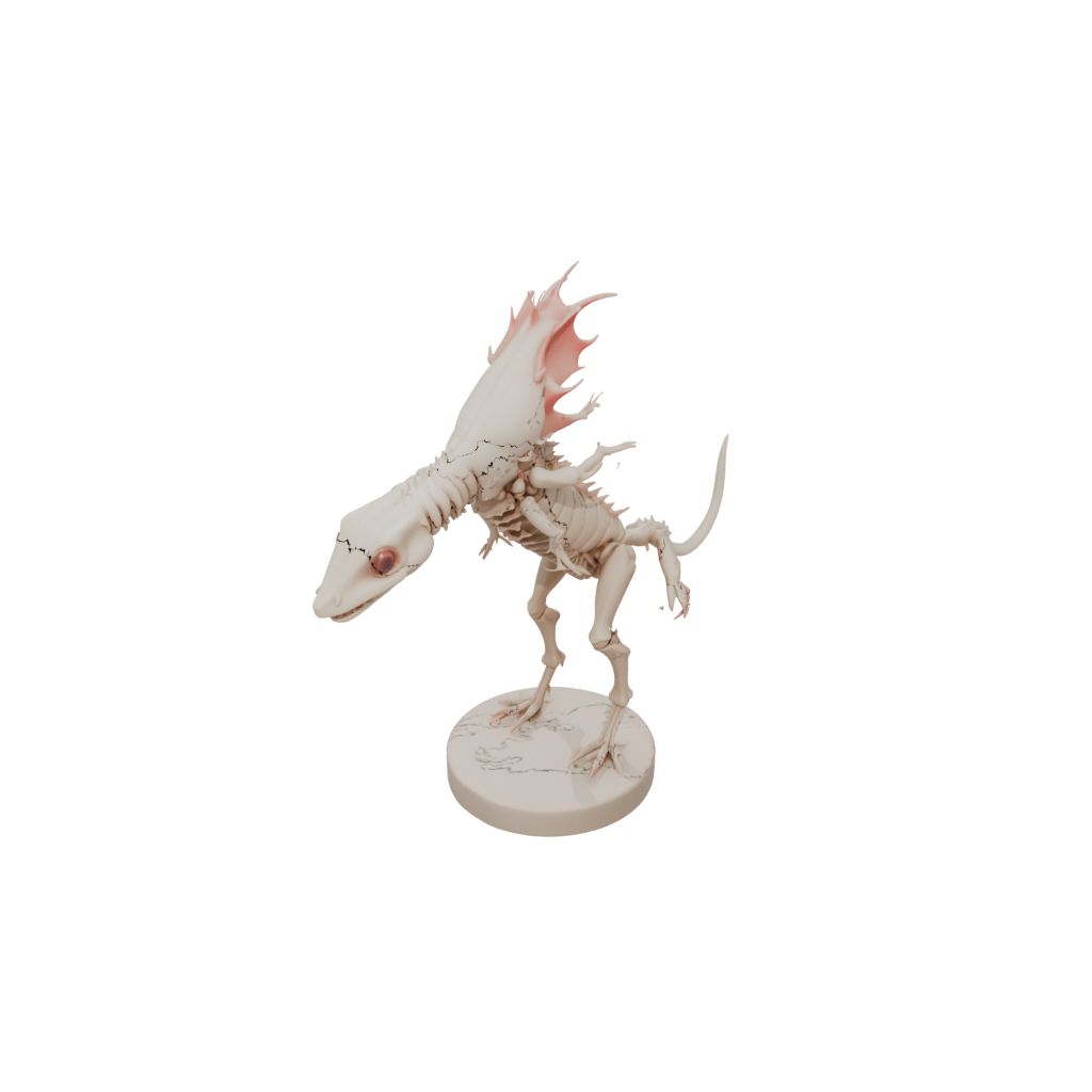 Skeleton Flexi Axolotl