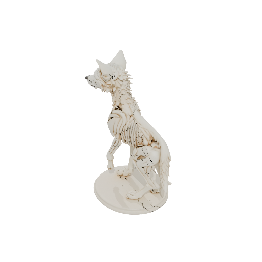 Skeleton Flexi Wolf Pup