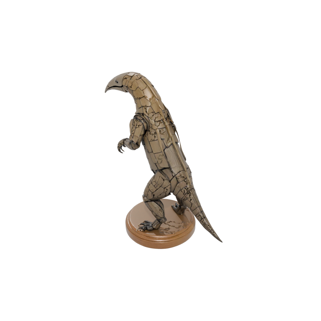 Woodgrain Armored Flexi Anteater
