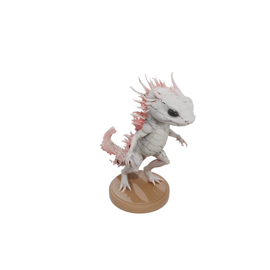 Woodgrain Armored Flexi Axolotl