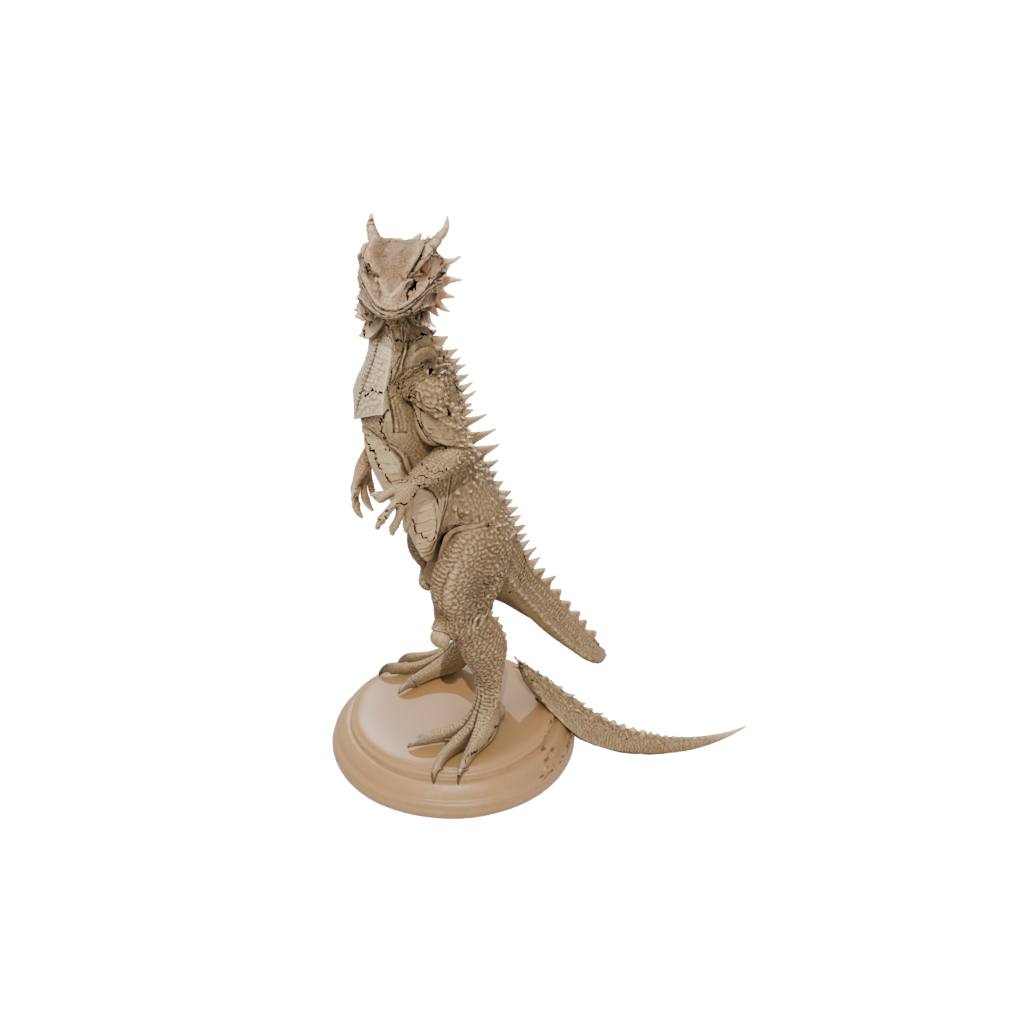 Woodgrain Armored Flexi Bearded Dragon