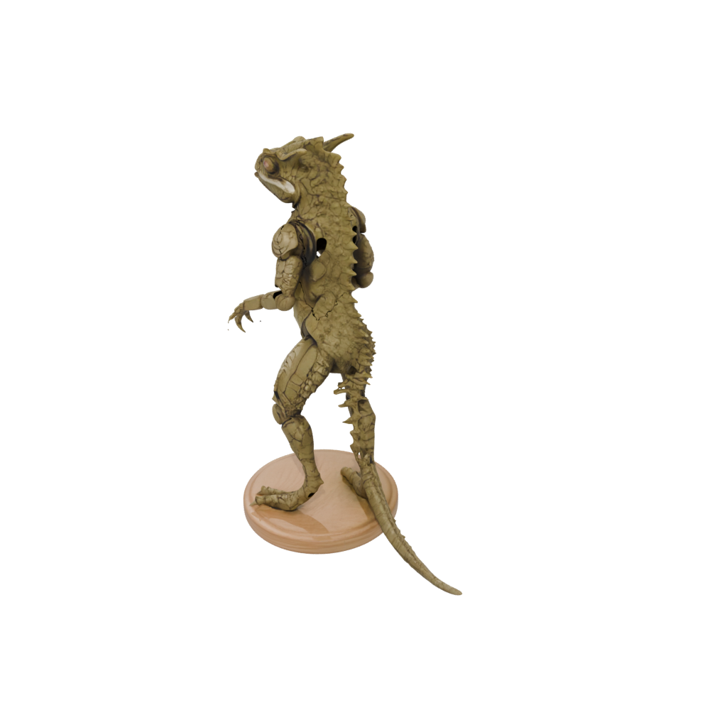 Woodgrain Armored Flexi Chameleon