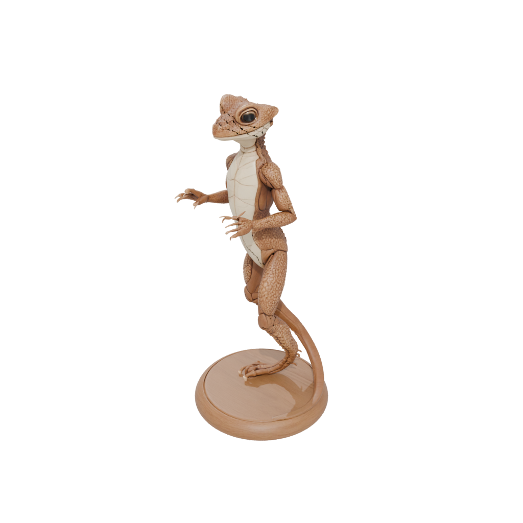 Woodgrain Armored Flexi Gecko