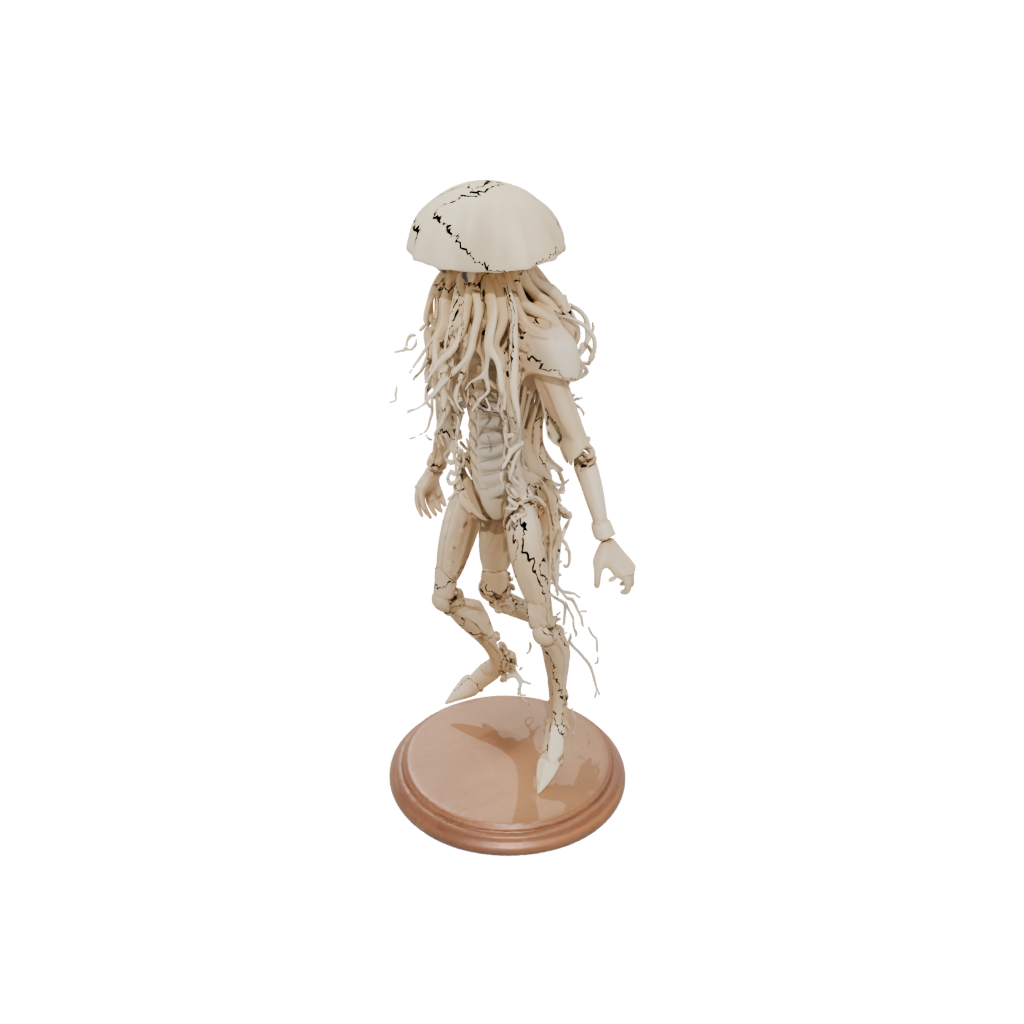 Woodgrain Armored Flexi Jellyfish