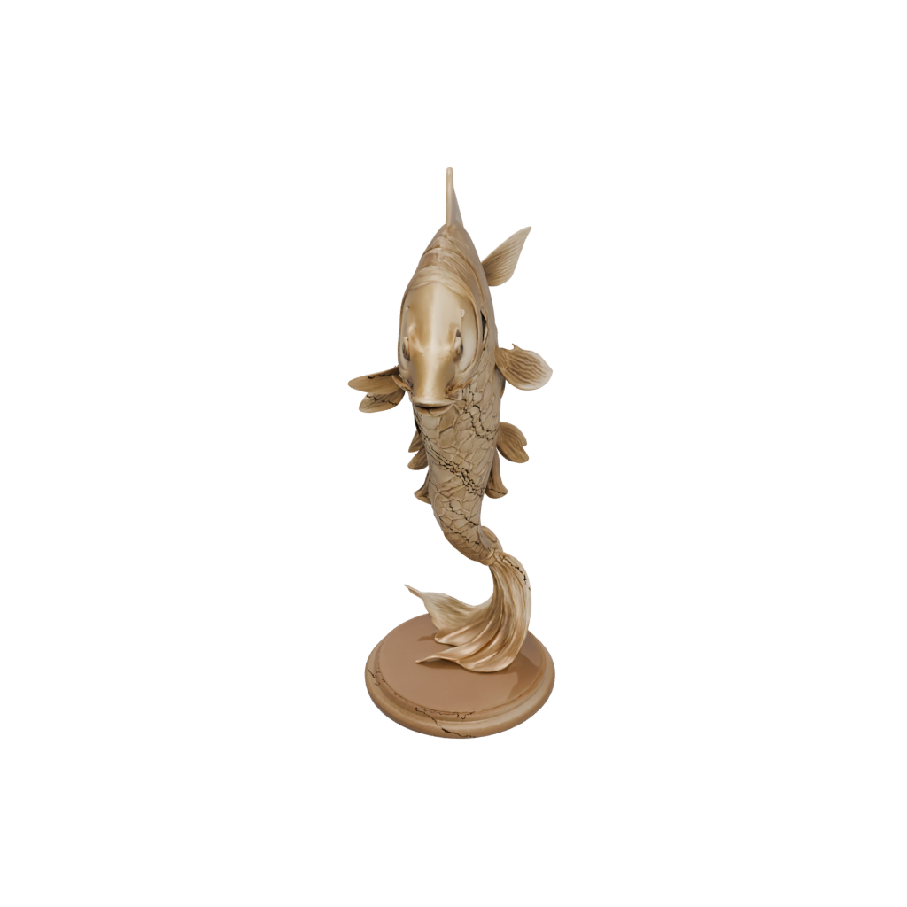 Woodgrain Armored Flexi Koi Fish